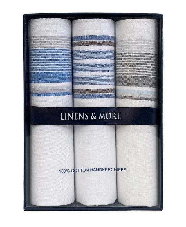 Men’s Handkerchiefs Set Of 3 - Linens &amp; More