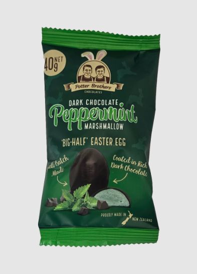 Potter Brothers Easter Products, Item: 1. Big Half Marshmallow Peppermint
