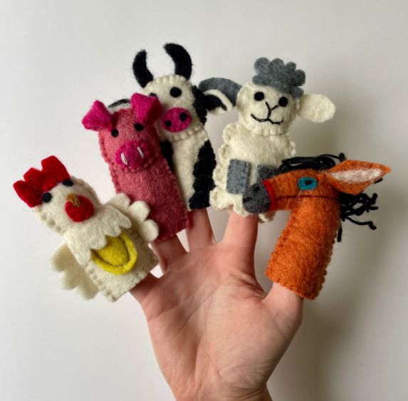 Little Lammies Wool Felt Puppets