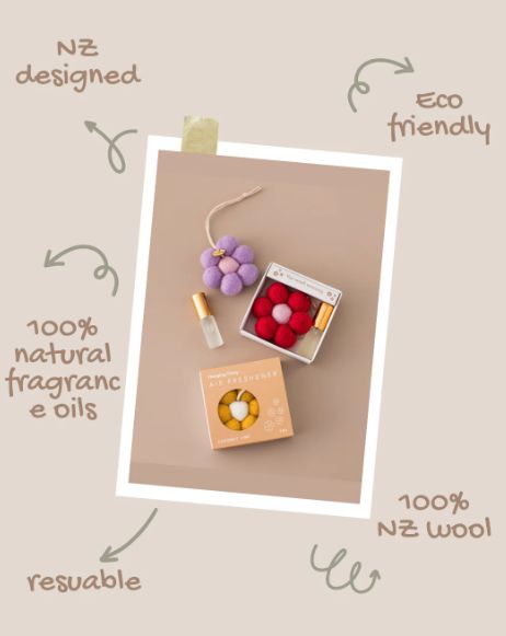 Car Air Fresheners Felt Daisies &amp; Fruit