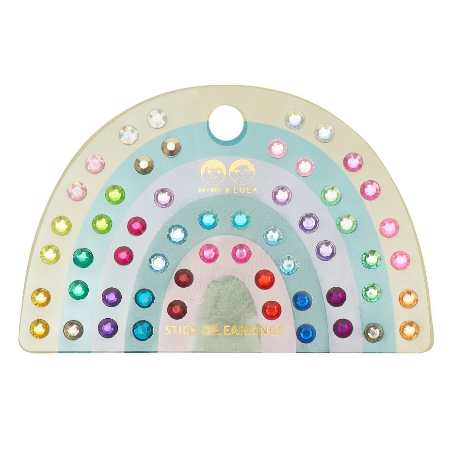 Mimi &amp; Lula Gem Stick On Earrings