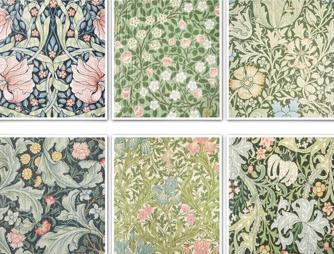 William Morris Swedish dishcloth
