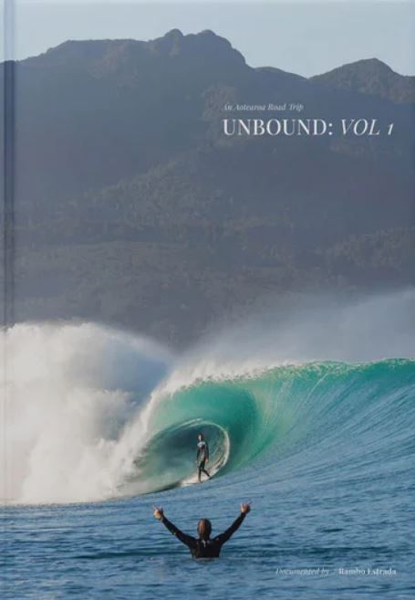 Unbound: Vol 1 - An Aotearoa Road Trip by Rambo Estrada surfing