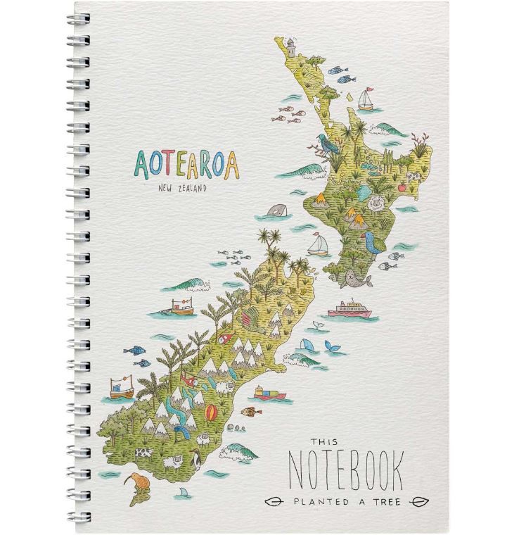 PLANT A TREE! Little Difference Notebook - Aotearoa NZ Nature Map
