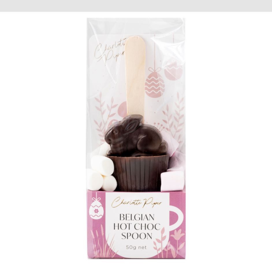 Belgian Hot Chocolate Spoon With Bunny
