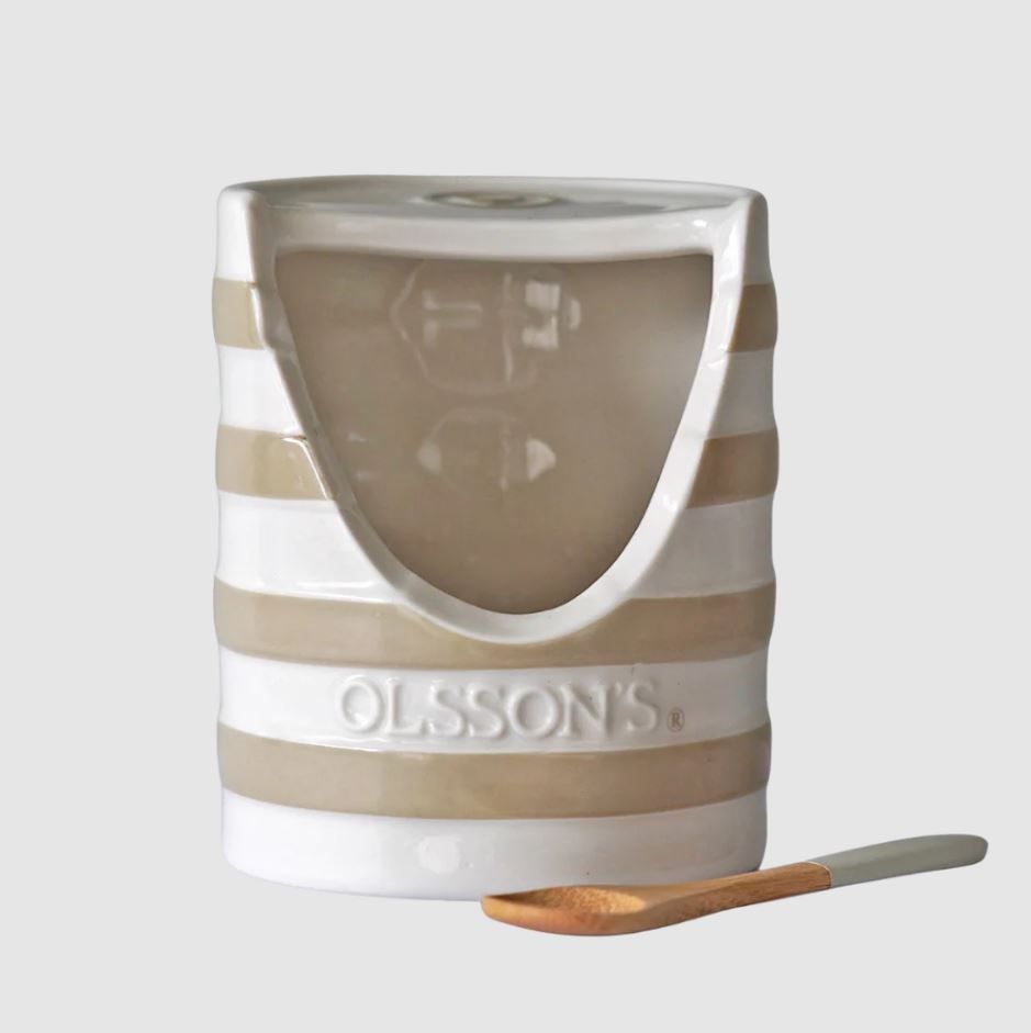 Olsson’s Salt Pinch Pot With Wooden Spoon