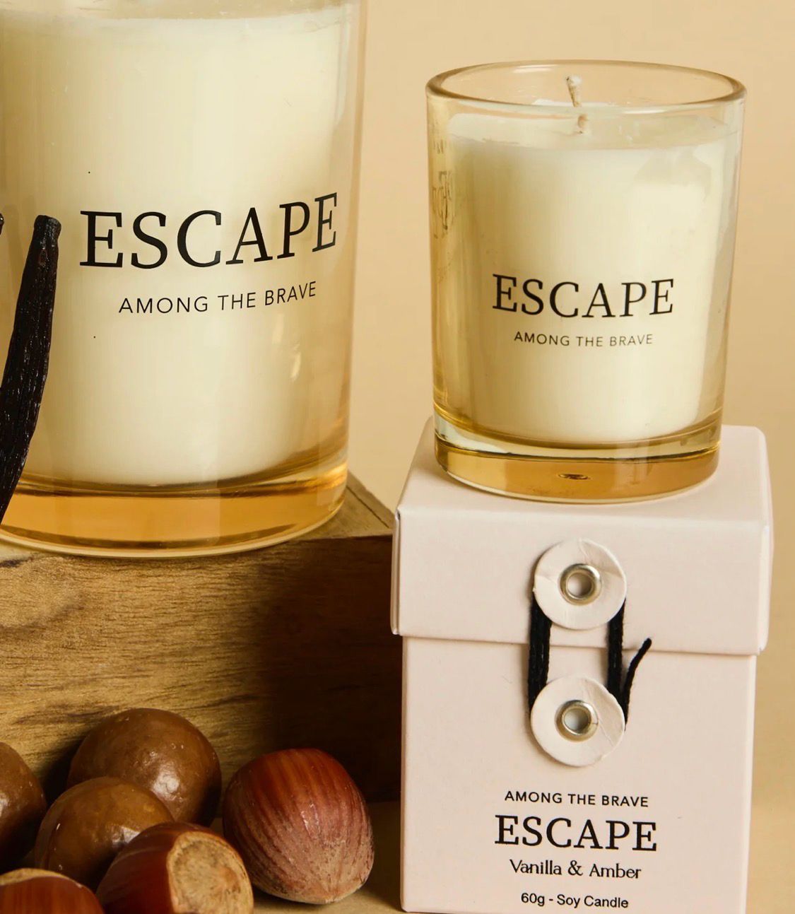 Among The Brave - Natural Small Soy Wax Scented Candle 60g