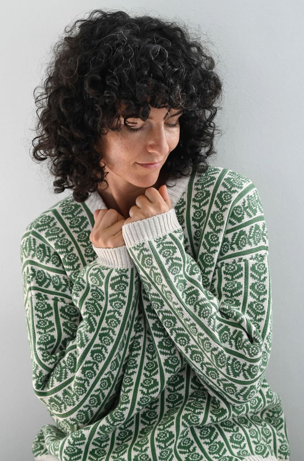 Lazybones Agnes Jumper Rose Organic Cotton