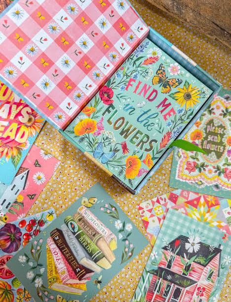 Wildflower Picnic Postcard By Katie Daisy