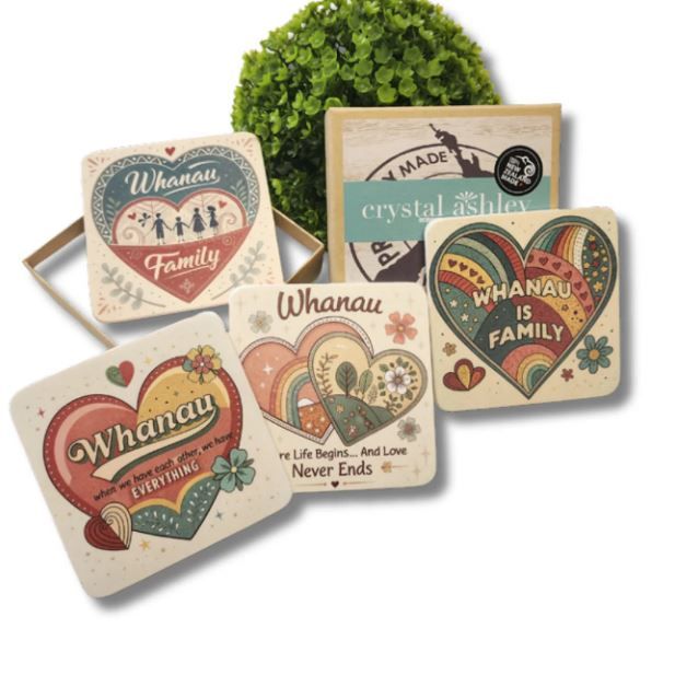 Crystal Ashley NZ made coasters