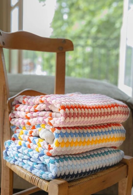 Nana Huchy 100% Cotton Confetti Blanket