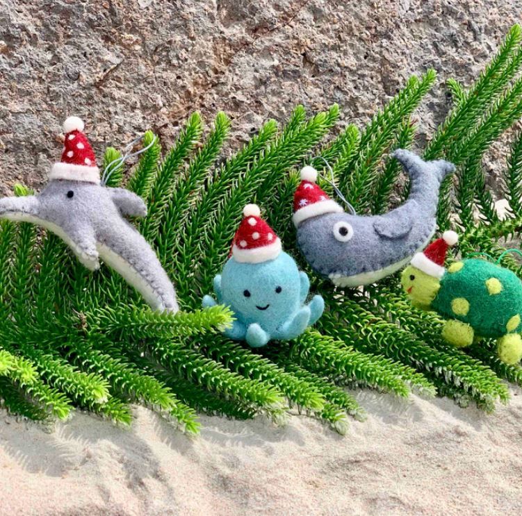 Fair Trade Wool Felt Christmas tree Decorations - Pashom