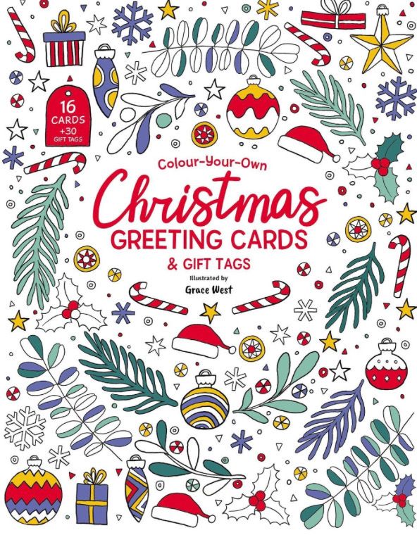 Colour Your Own Christmas Cards &amp; Gift Tags