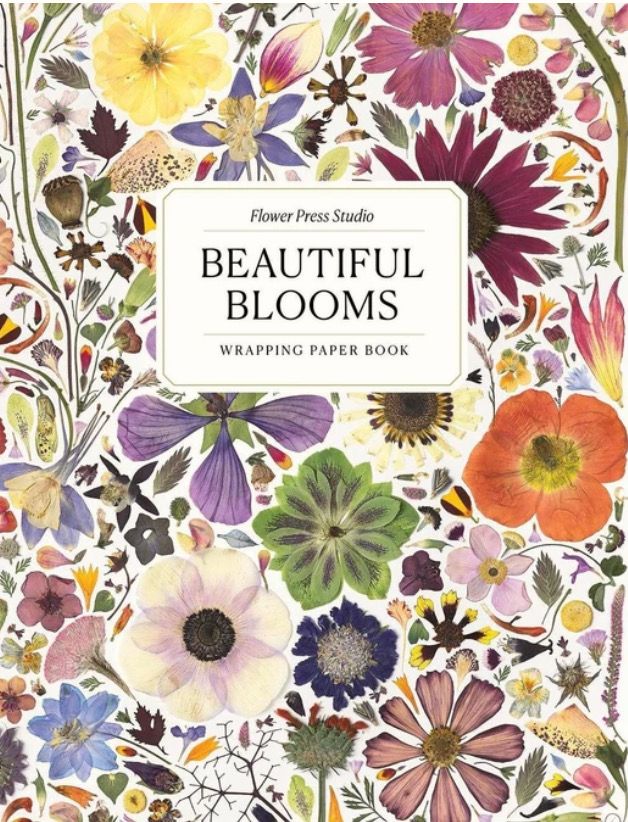 Beautiful Blooms Wrapping Paper Book