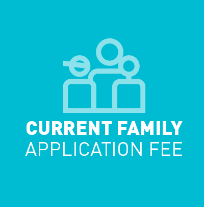 Product image for current family application fee
