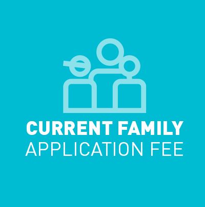 Product image for current family application fee