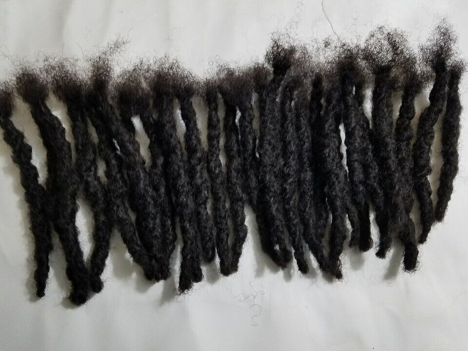 Dreadlocks handmade 100% human hair 10 pieces 1 cm and 1.5 cm large size $34 and up