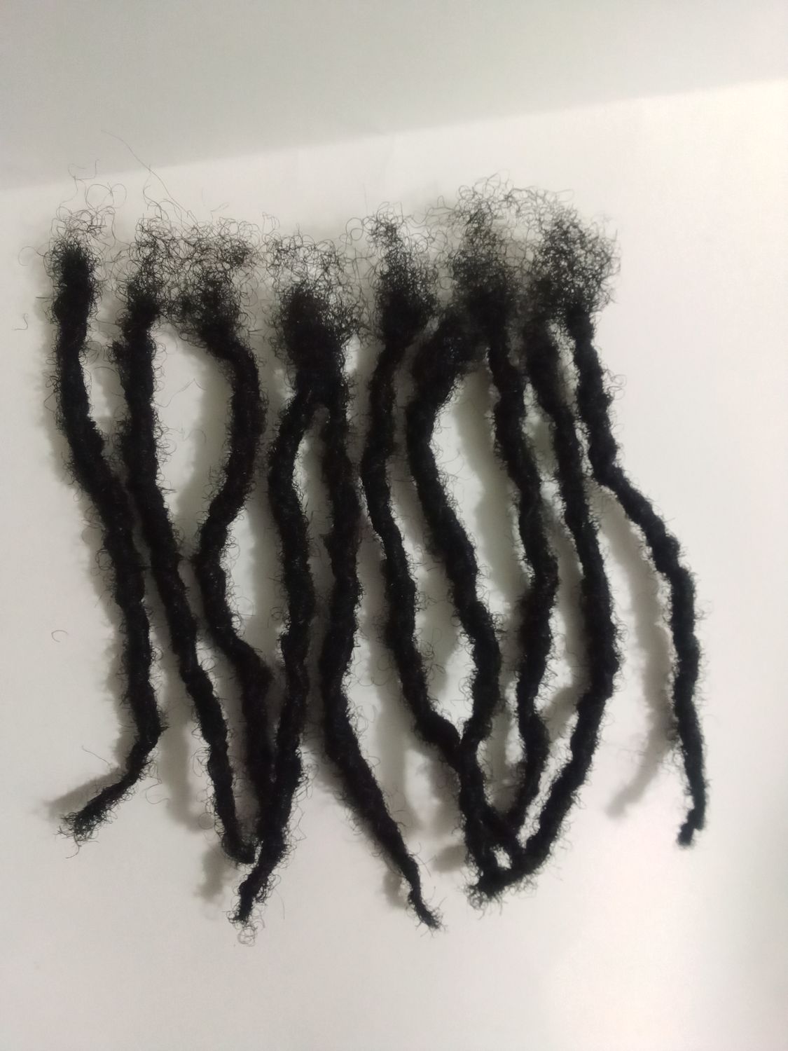 100% Human Hair Locks handmade Dreadlocks 20 pieces 4&quot; black