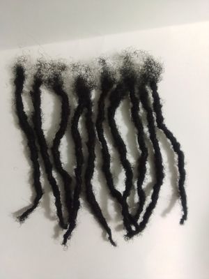 100% Human Hair Locks handmade Dreadlocks 80 pieces 4&quot; black