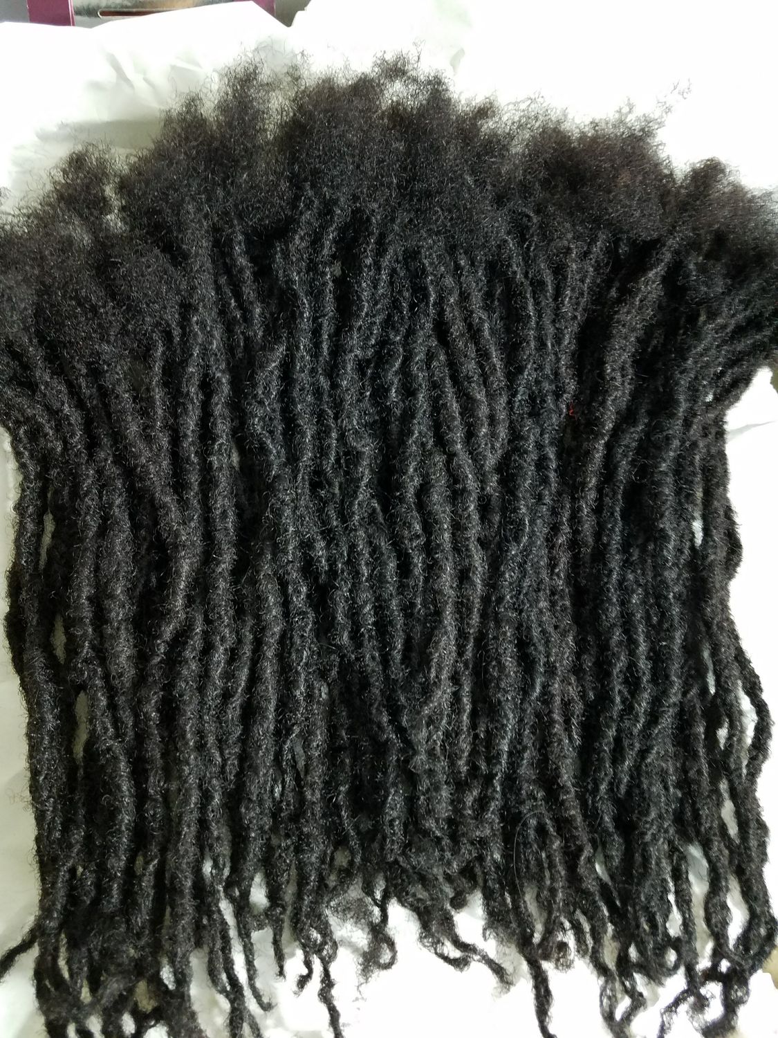 Dreadlock handmade 70 pieces 1/4" 10" long black 1b