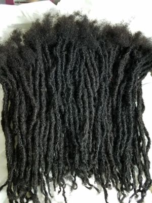Dreadlock handmade 70 pieces 1/4" 10" long black 1b