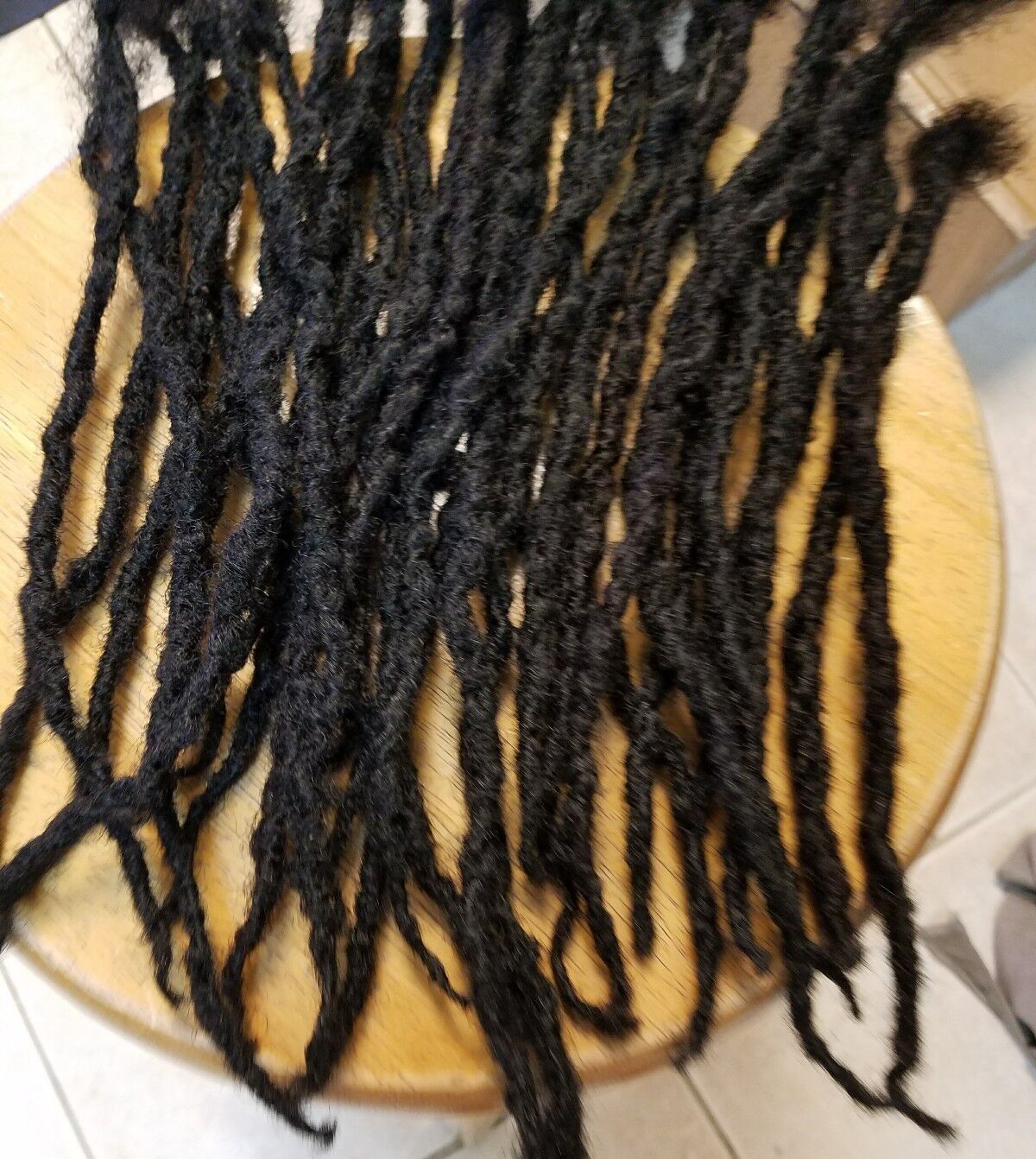 100% Human Hair Locks handmade Dreadlocks 50 pieces 10" black