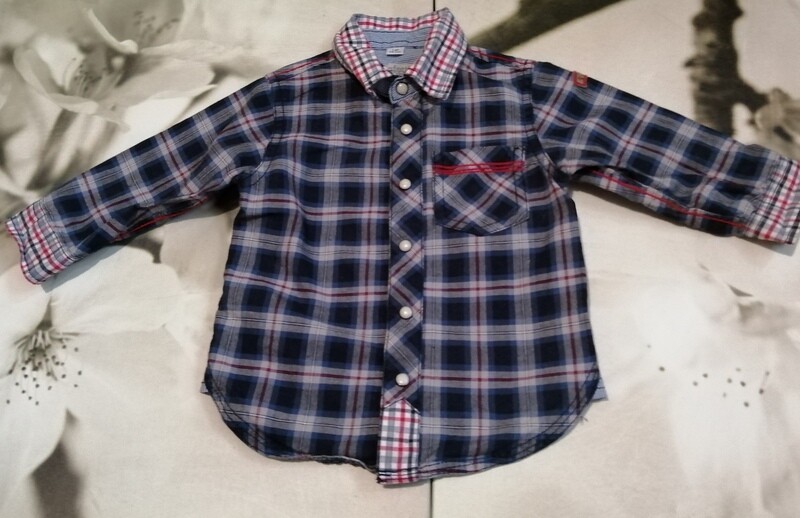 CONFETTI Check  shirt age 1-2yrs old