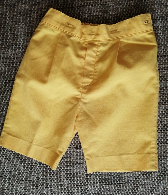 Yellow baby shorts age 1-2yrs
