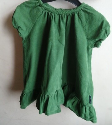 POLARN O. GREEN dress age 9-12 months