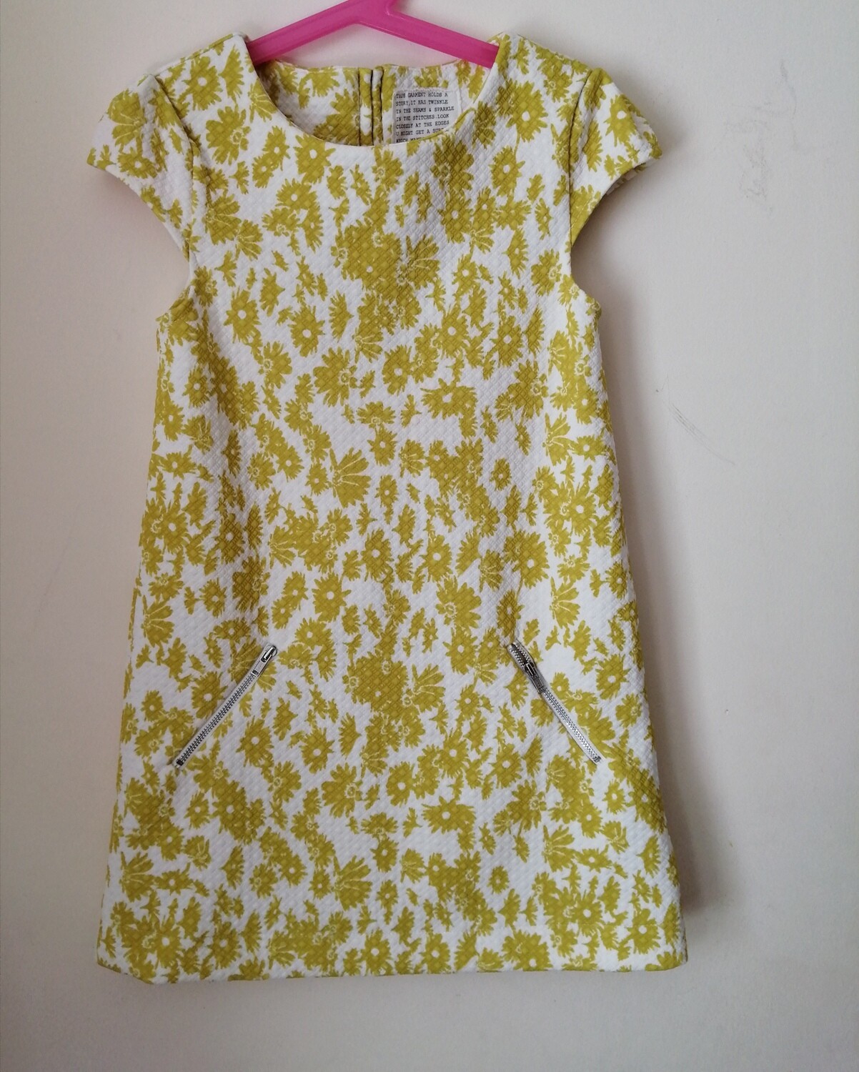 Yellow and floral dress age 7yrs