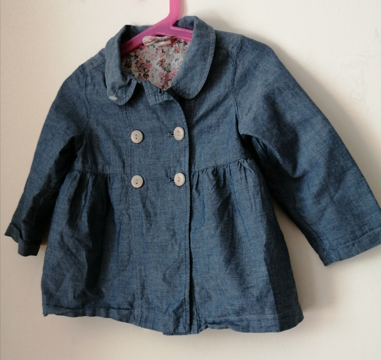 Blue Denim dress jacket size UK 1.5 - 2yrs