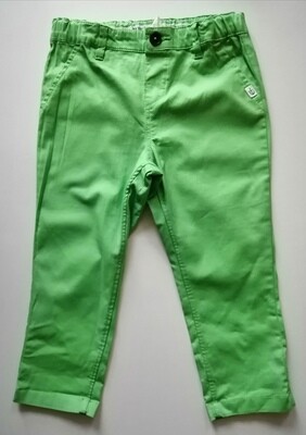 Little Sailor Bright Green kids pants size 1.5 - 2yrs old