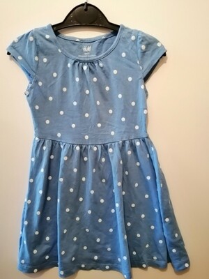 Blue Polka dots dress  size 1.5 - 2yr