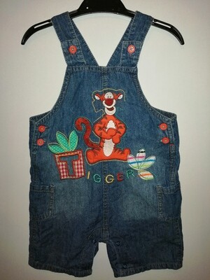 GEORGE  Denim Dungaree age 12-18 months