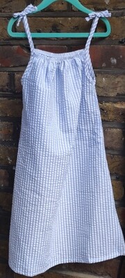 Blue stripe dress  age 8-9yrs old