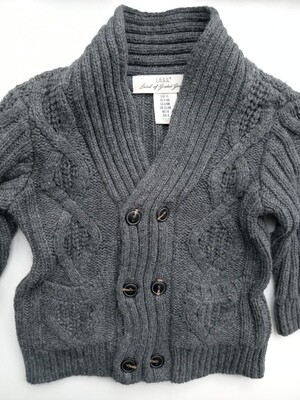 H & M Kids  Gray Cardigan Jacket age UK 6-9 Mths