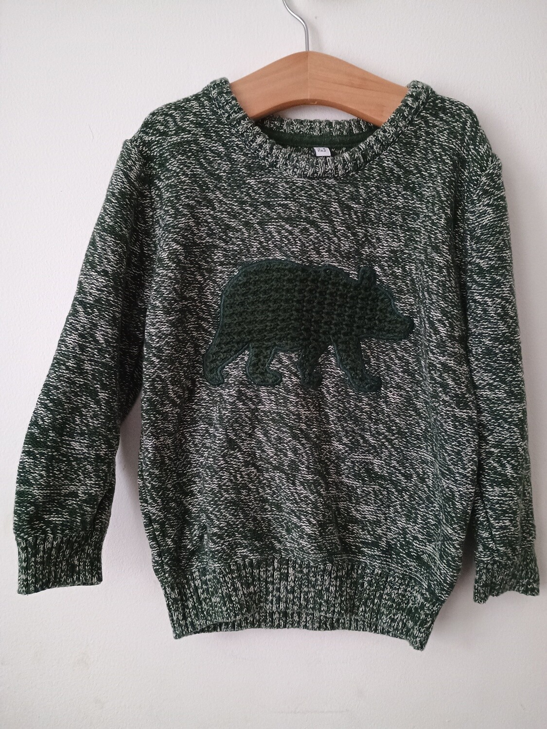 Green mixed Knitted Jumper age 3-4yrs old