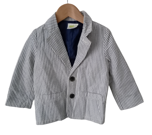 Blue  striped Jacket age 18 - 24 Months