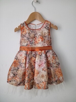 Orange lace dress age (18 Months)