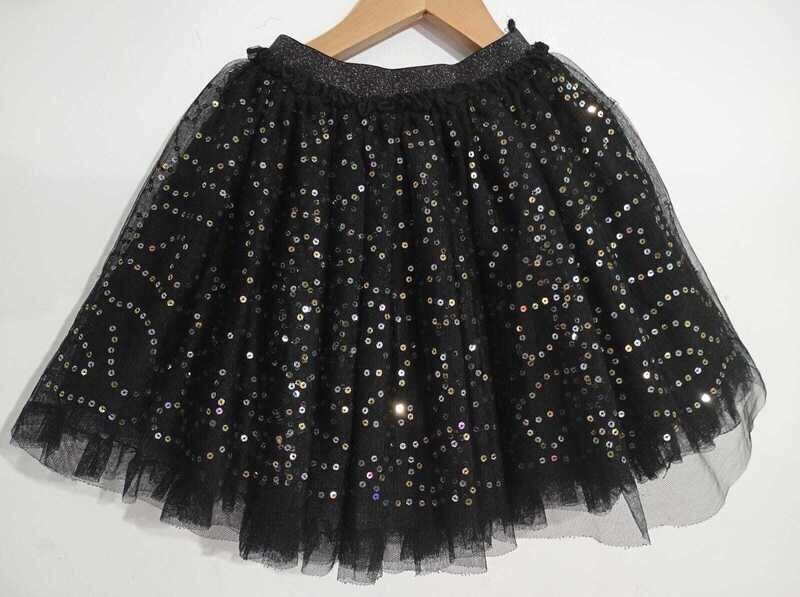 Sparkle black skirt age 7yrs old
