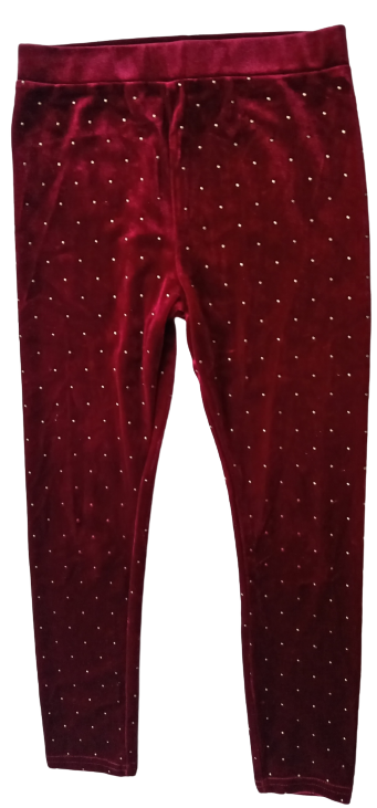 Burgundy leggings age 7yrs old