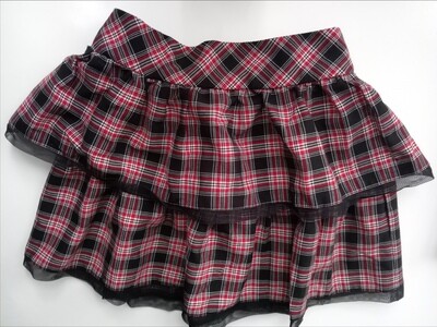Red Check skirt age 8yrs old