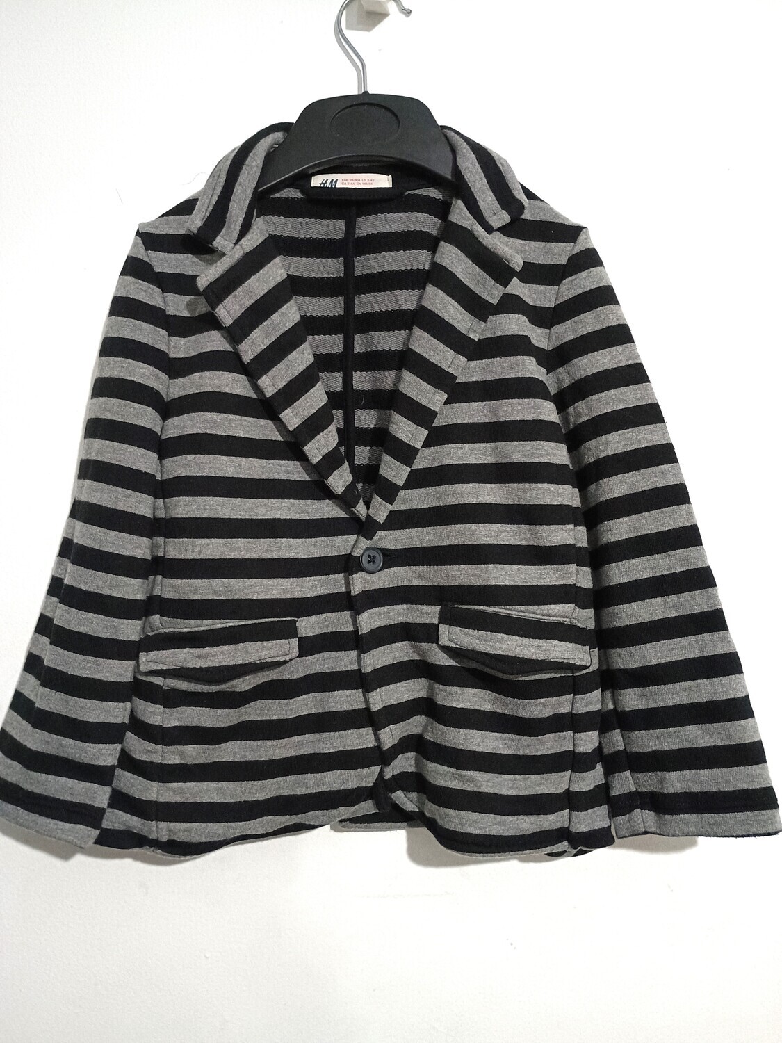 Black and Grey Striped  blazer age 2-4yrs old