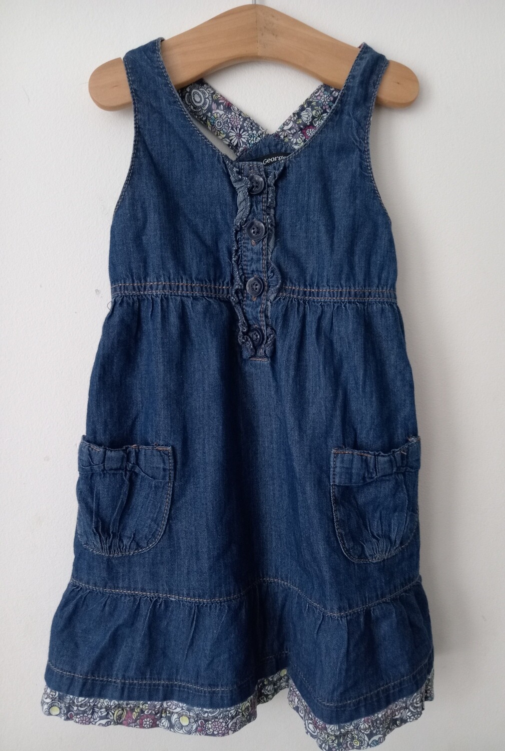 Denim blue dress age 2-3yrs old