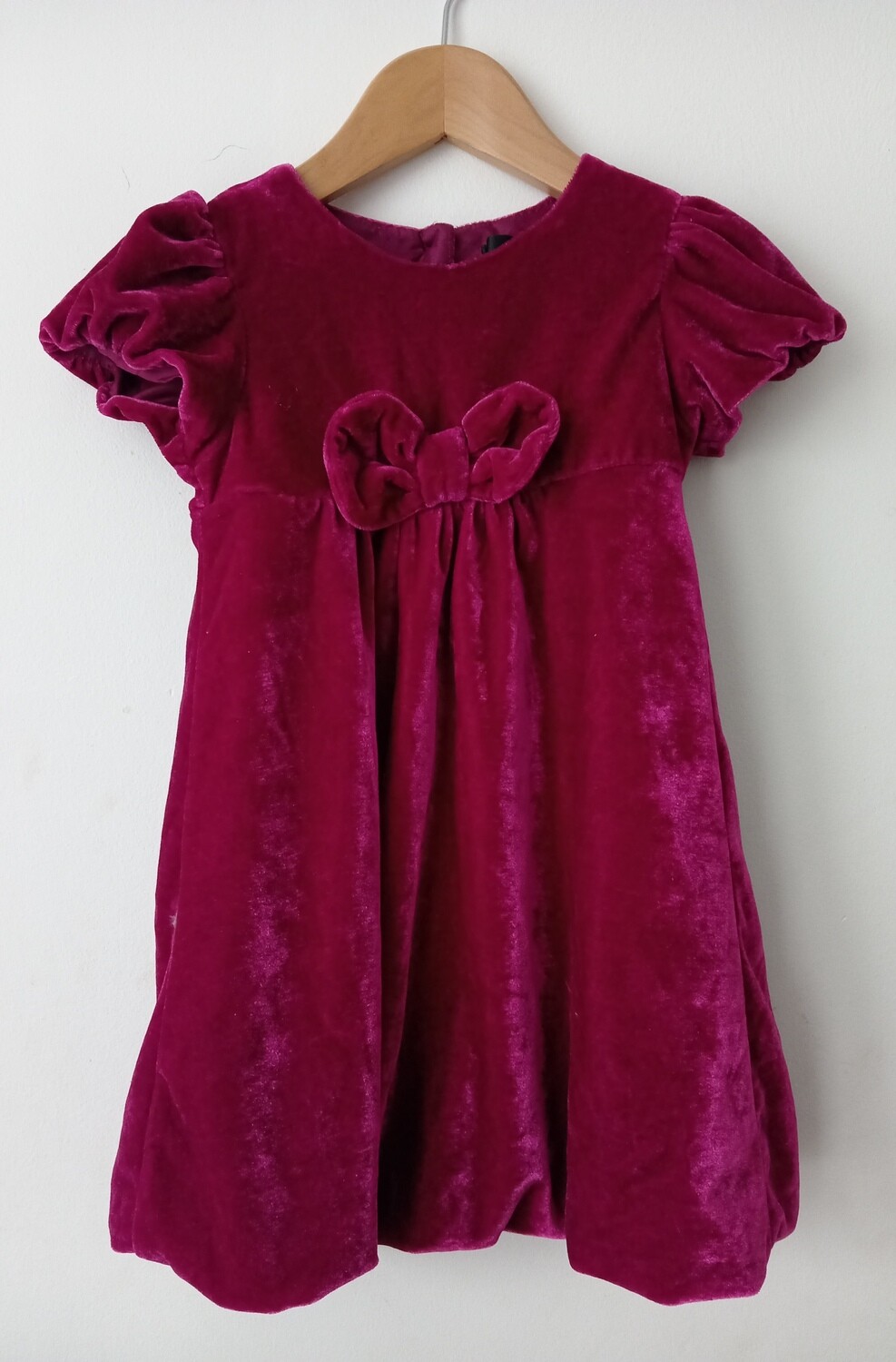 Pink Velvet dress age 3-4yrs old