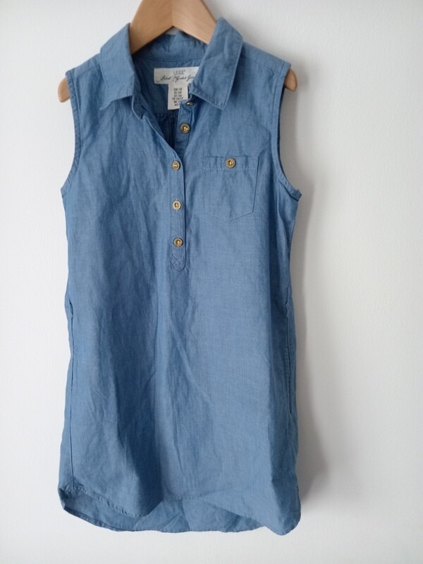 Blue shirt dress age 7-8yrs old