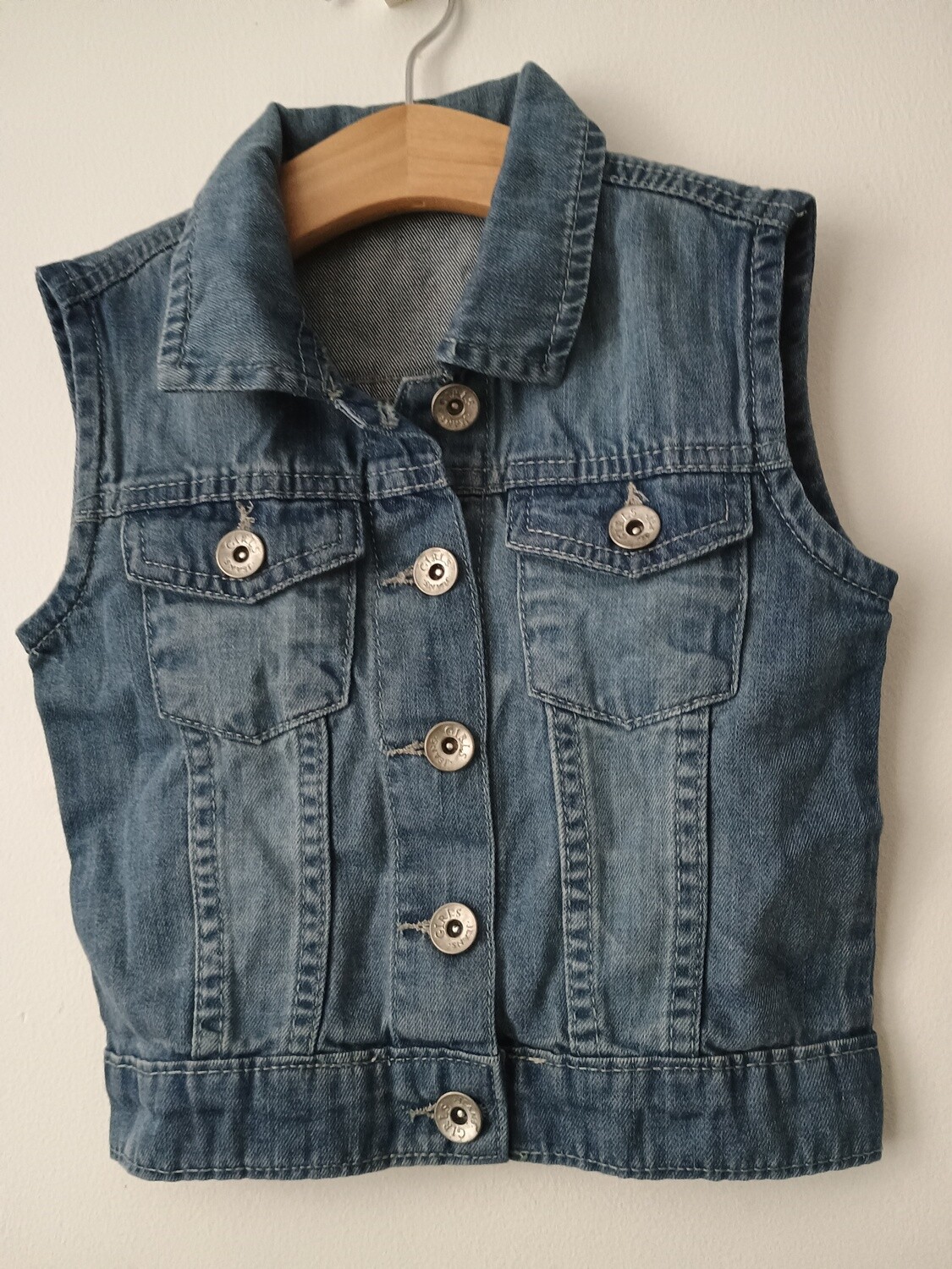 Blue Queen Denim top age 3yrs old