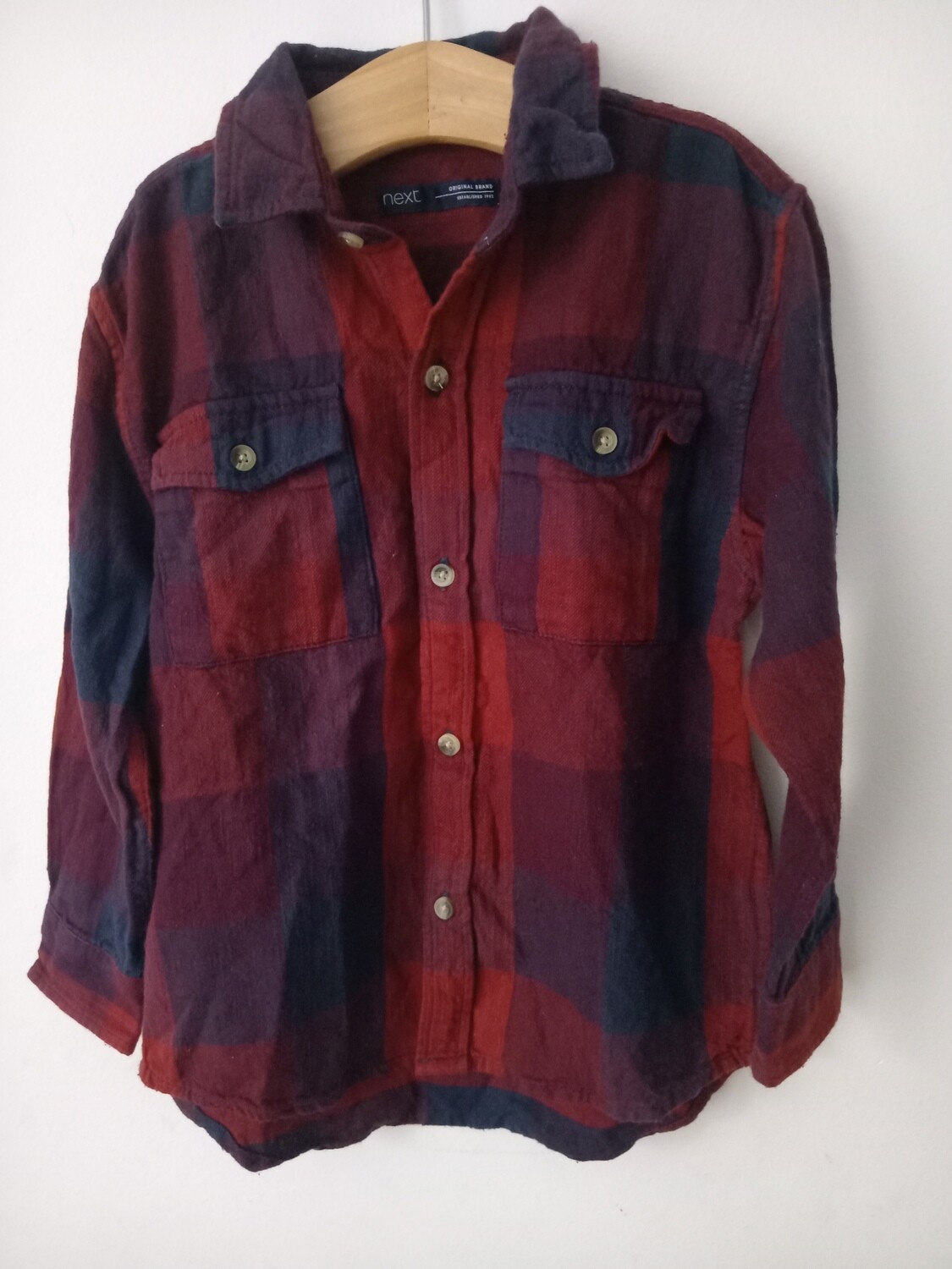 Red and blue check shirt age 4yrs old