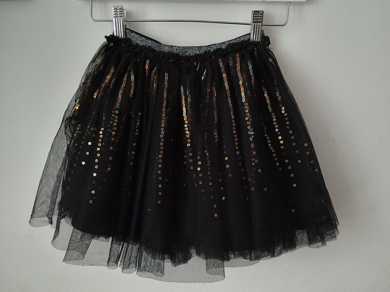Black glitter flare skirt age 8yrs old