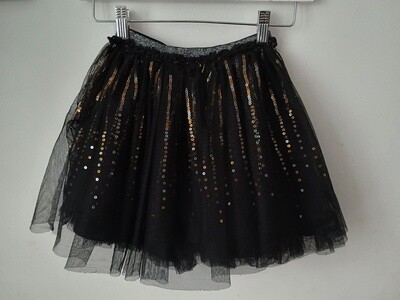 Black glitter flare skirt age 8yrs old